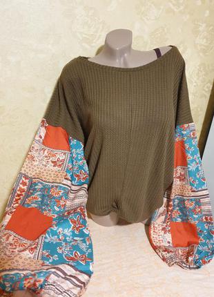 Стильная кофта батал большой размер