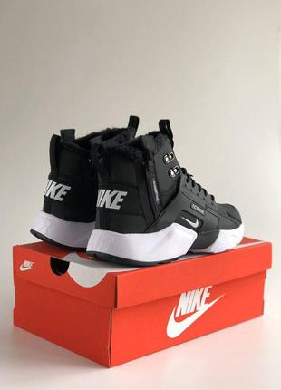 Nike huarache x acronym city mid-winter зимние кроссовки найк черные7 фото