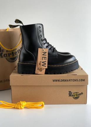 Dr. martens jadone black демисезонные ботинки мартинс жадон черные5 фото