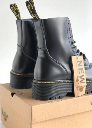 Dr. martens jadone black демисезонные ботинки мартинс жадон черные3 фото