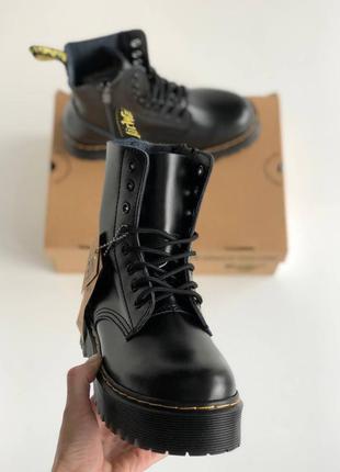 Dr. martens jadone black демісезонні черевики мартінс жадон чорні2 фото