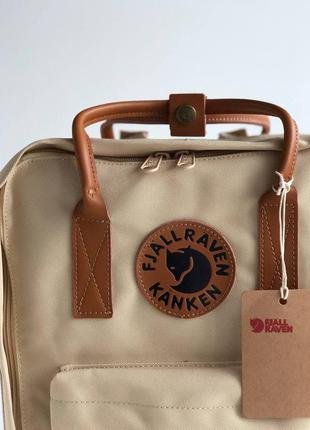 Рюкзак fjallraven kanken бежевый2 фото