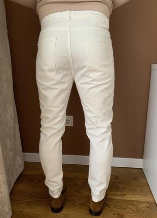 Білі чоловічі джинси4 фото
