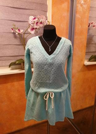 Мятное платье,платье