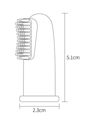 Щеточка прорезыватель для зубов на палец/ щетка силиконовая грызунок5 фото