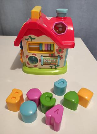 Развивающая игрушка домик дом будиночок сортер домік розвиваюча іграшка сортер4 фото