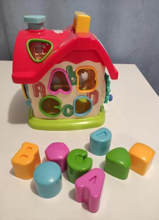 Развивающая игрушка домик дом будиночок сортер домік розвиваюча іграшка сортер6 фото