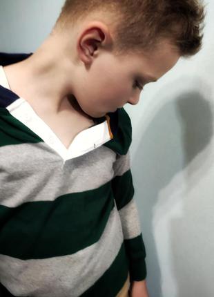 Джемпер с капюшоном на мальчика 8-10 лет4 фото