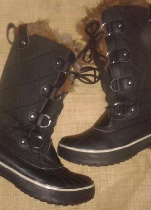 36-24.5 зима сапоги skechers tex water resistent