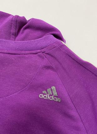 Adidas спортивная кофта с капюшоном толстовка худи свитшот спортивка8 фото