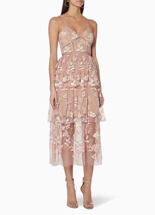 Роскошное платье в паетки и вышивку! forever unique! люкс бренда!