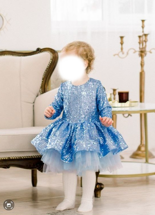 Детское платье в пайетках3 фото