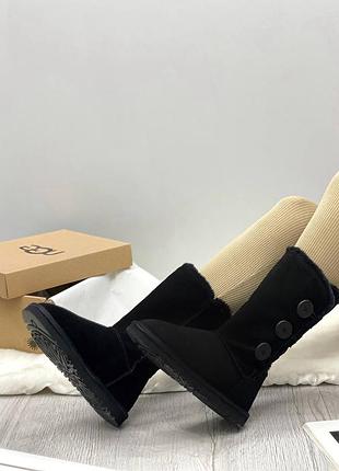 Угги ugg bailey button triplet ii high black 6