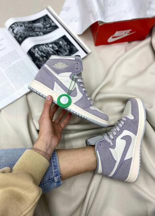 Кроссовки nike air jordan retro high light purple
