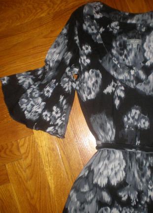 Сукня з рюшами у квіточку рукав -волан per una) 36 -38р 6