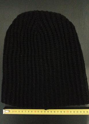 Ідеал шапка в'язана чорна чоловіча жіноча zxc mnb