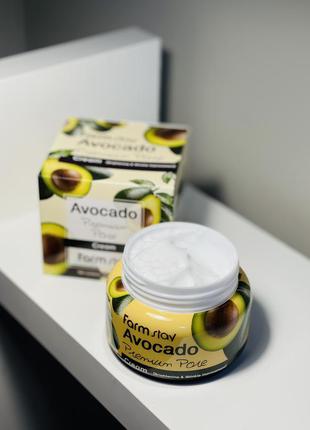 Лифтинг-крем с маслом косточек авокадо farm stay avocado premium pore cream3 фото