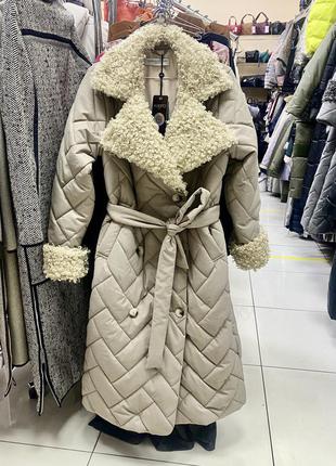 Альберто бини пальто зимнее alberto bini зимове пальто жіноче світле пальто2 фото