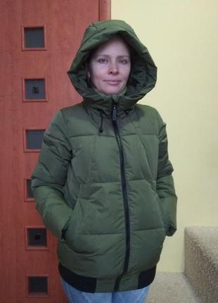 Куртка зимняя хаки1 фото