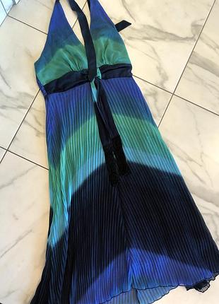 Яскравий святковий сарафан плаття плісе плиссированый