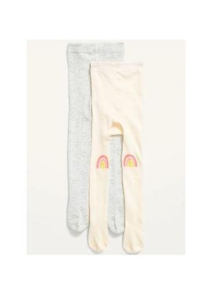 Красивые колготки для девочки 2шт old navy