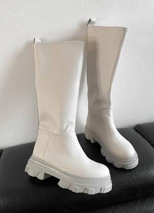 Сапоги gia boots white
