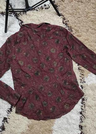 Брендовая натуральная легкая рубашка блузка ralph lauren  xs-s-m4 фото