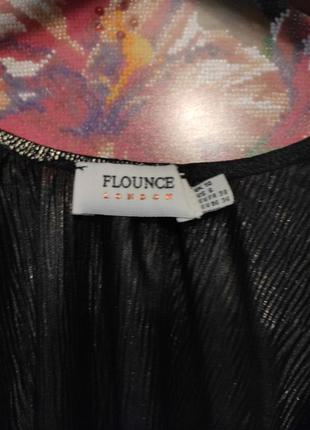 Блуза накидка с завчзкой поясом на запах flounce london2 фото