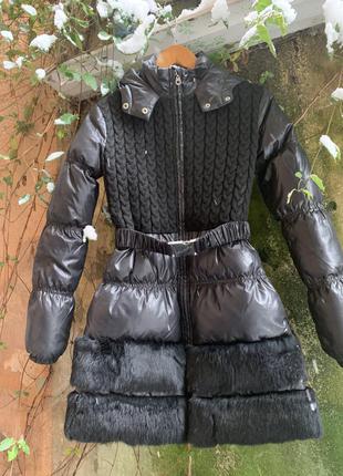 Натуральний куртка пуховик