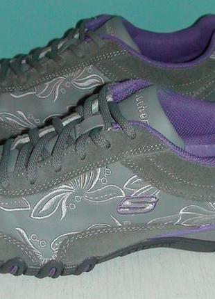 Skechers - кожаные кроссовки. р - 38.(25см).