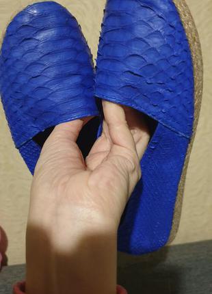 Балетки кожа кожаные питон змея рептилия