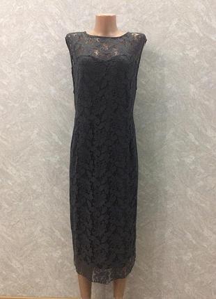 Платье вечернее гипюровое ажурное