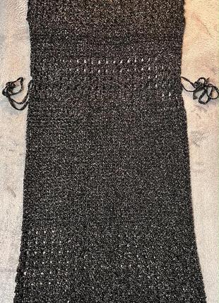 Вязаное платье ручной работы  .3 фото