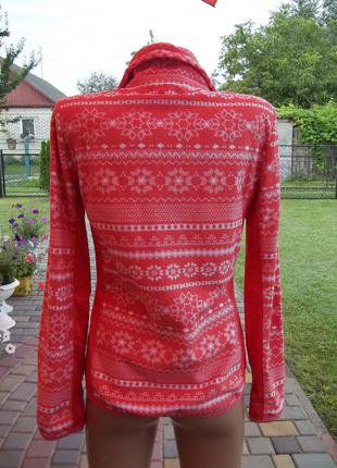 ( 13 - 15 лет ) подростковая детская флисовая кофта свитер худи для девочки б / у3 фото