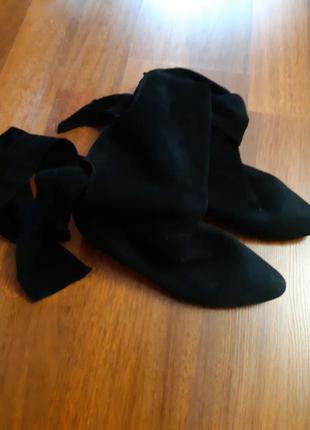 Чобітки осінь замш