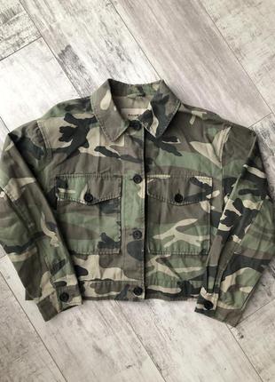 Джинсовая курточка хаки