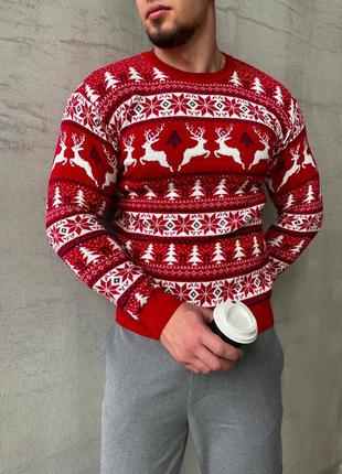 Свитер новогодний, свитеры с оленями1 фото