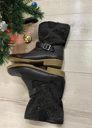 🖤👍🤍черевики чоботи великий розмір демі
