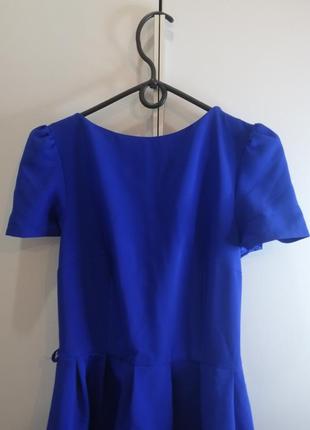 Нарядное платье синего цвета.  размер s5 фото