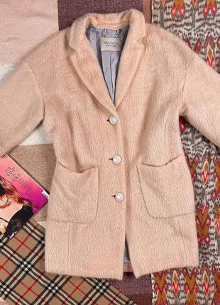 Женское пальто с коротким рукавом max & co knit coat2 фото