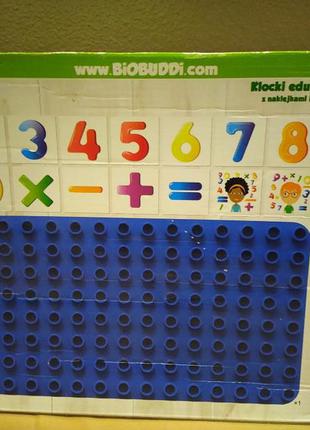 Конструктор вивчаємо цифри biobuddi learning numbers building set4 фото