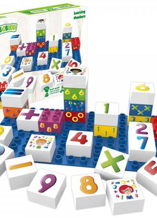 Конструктор изучаем цифры biobuddi learning numbers building set1 фото