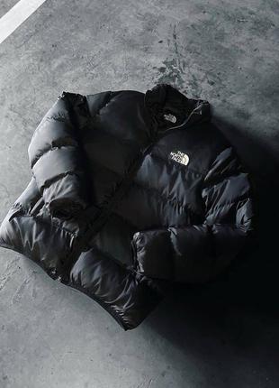 ❄️зимова куртка the north face чорна (рефлектив)❄️