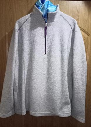 Качественный светло-серый свитшот ,54-62разм.