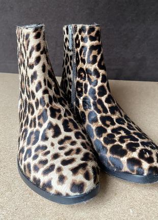 Леопардовые ботинки1 фото