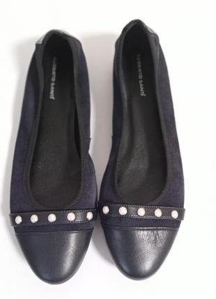 Кожаные базовые фирменные женские туфли от roberto santi 40 р1 фото