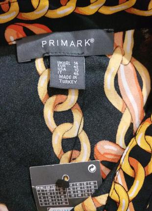 Primark красивая блуза рубашка принт цепи4 фото