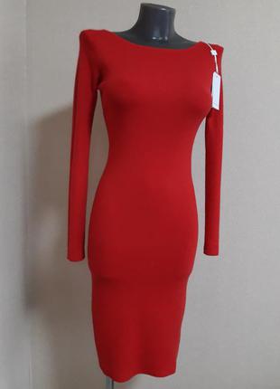 Обаятельное,облегающее ,качественное женственное платье с кашемиром, в микро рубчик3 фото