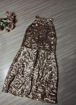 Красивое нарядное платье в паетки.fruscio.