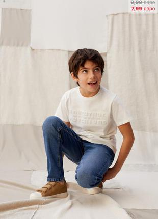 Футболка майка для хлопчика біла mango 6 років